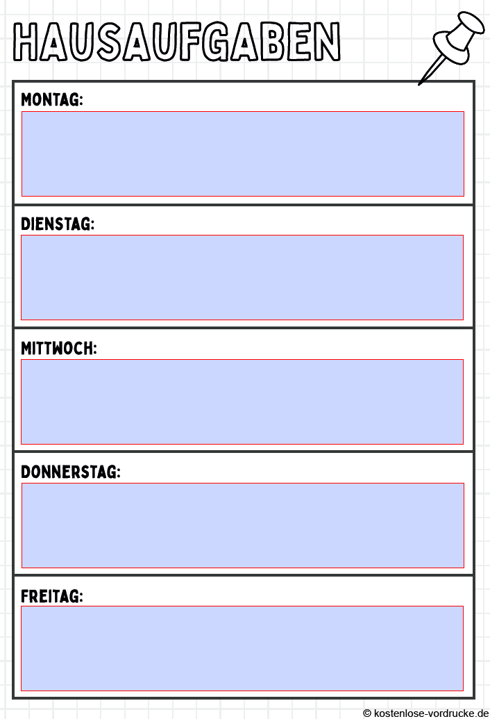 Hausaufgabenplaner