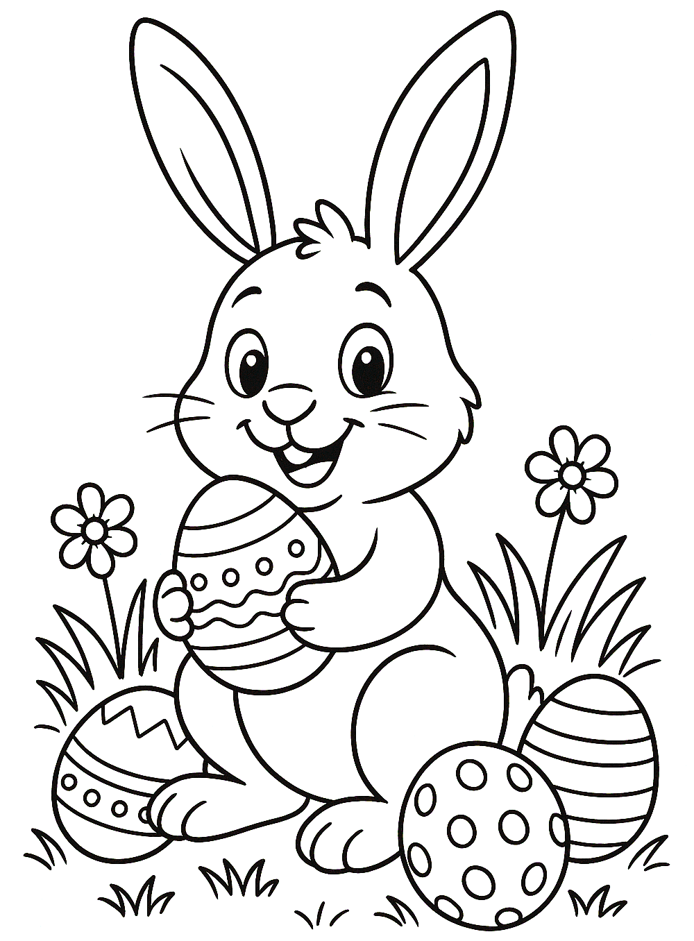 Osterhase zum Ausmalen
