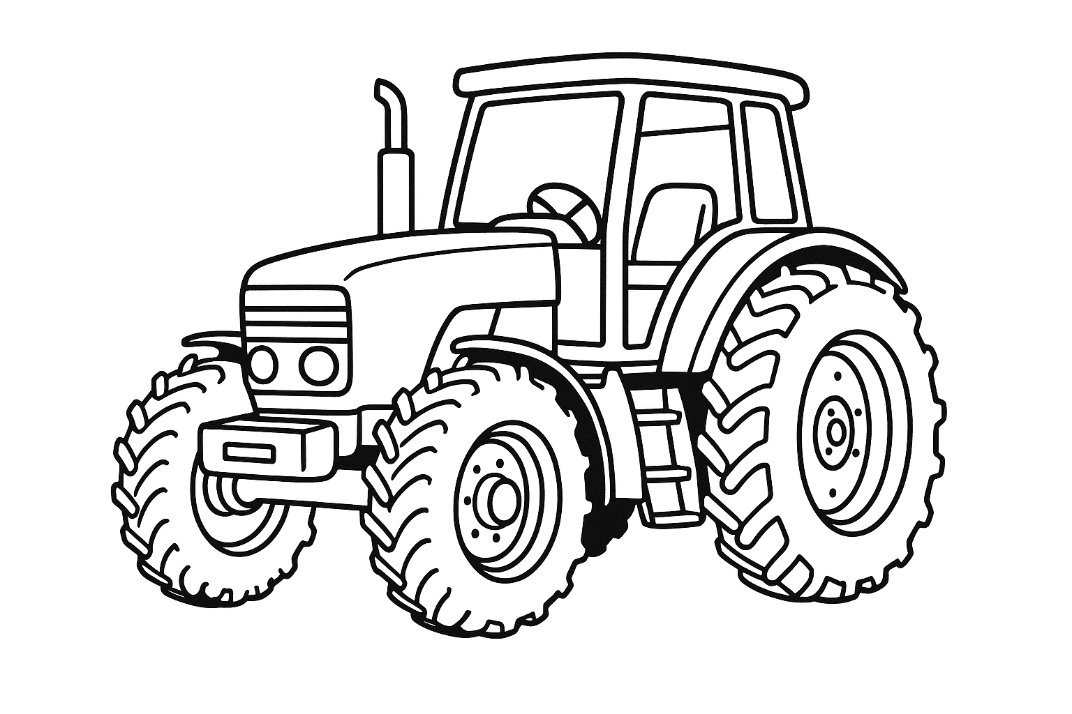 Traktor zum Ausmalen
