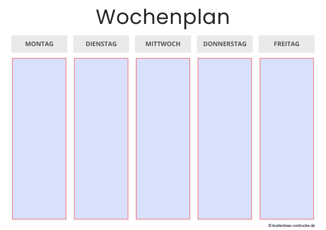 Wochenplaner PDF